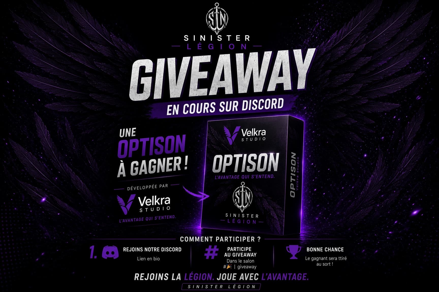 🔥 GIVEAWAY SINISTER LÉGION 🔥